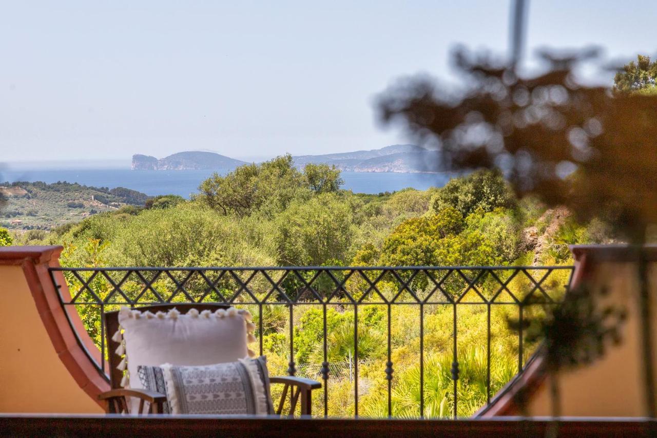 Sardinia Re - Villa Martin Panoramic View Алгеро Екстериор снимка